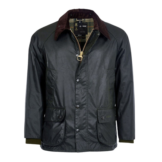BARBOUR Giubbino Uomo BEDALE WAX JACKET - Verde Scuro