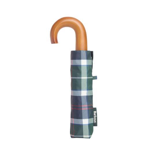 BARBOUR Ombrello Uomo Mini Tartan - Verde/Beige