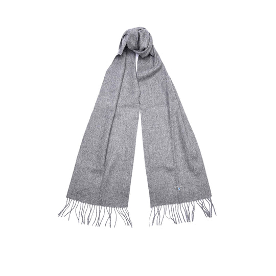 BARBOUR Sciarpa Uomo Plain Lambs Scarf - Grigio Chiaro