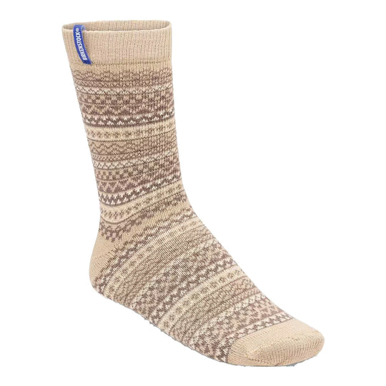 BIRKENSTOCK WINTER WOOL Socks in Wool and Cotton Blend - Beige / Multi