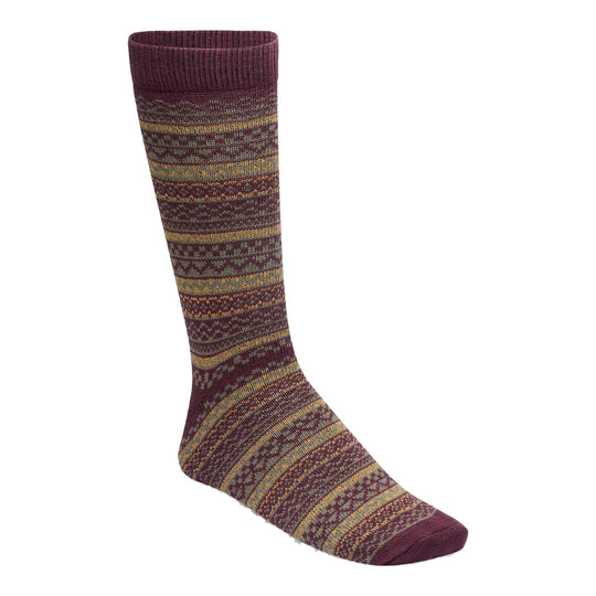 BIRKENSTOCK Calze WINTER WOOL in Misto Lana e Cotone - Bordeaux/Multicolore