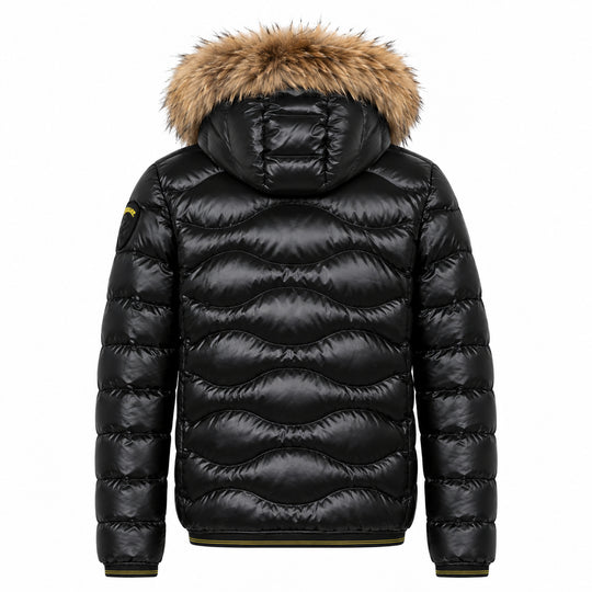 BLAUER Donsjas voor heren WAVE BOMBER HD FUR - Zwart