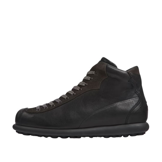 Camper Men's Pelotas Ariel Alta Black / Brown Ankle Boots