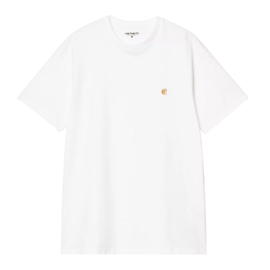 CARHARTT WIP T-Shirt Uomo S/S Chase - Bianco