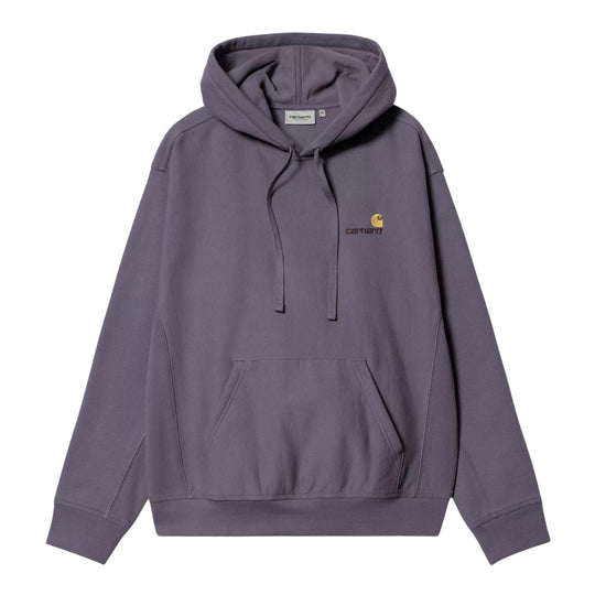 CARHARTT WIP Felpa Uomo con Cappuccio American Script Viola