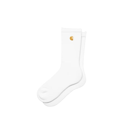 CARHARTT WIP Calzini Uomo Chase Socks - Bianco/Oro