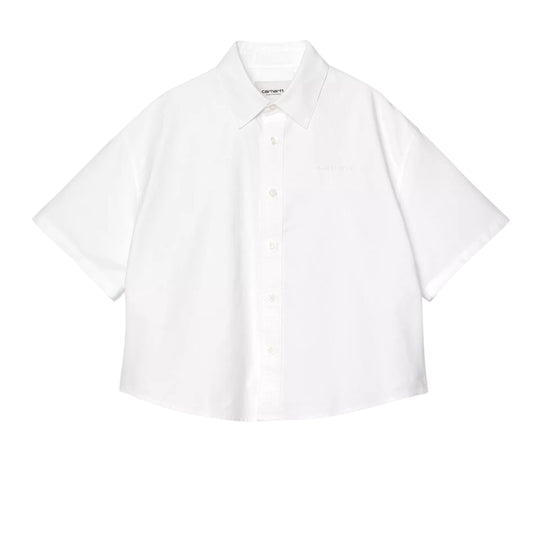 CARHARTT WIP Camicia Donna Womens S/S Kaia Shirt - Bianco
