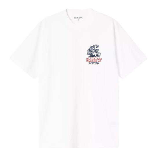 CARHARTT WIP T-Shirt a Manica Corta da Uomo Hot Rat - Bianco