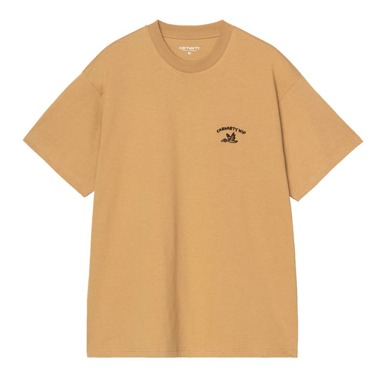 CARHARTT WIP T-Shirt S/S ANIMATED DUCKS - Senape