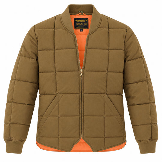 CHESAPEAKE'S Heren-donsjack DOWN JACKET LUMBERJACK HBT - Kaki