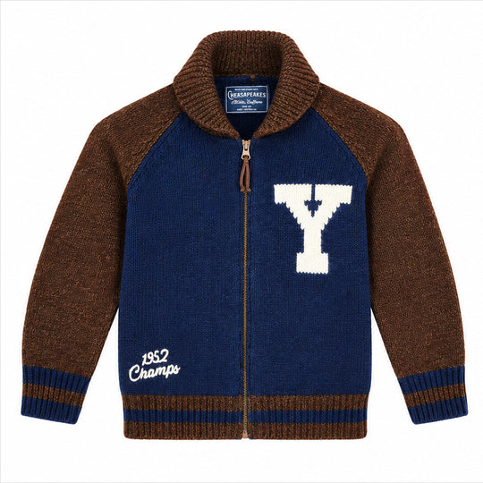 CHESAPEAKE'S Vest voor heren met volledige ritssluiting YANKEES STADIUM - Bruin/Blauw
