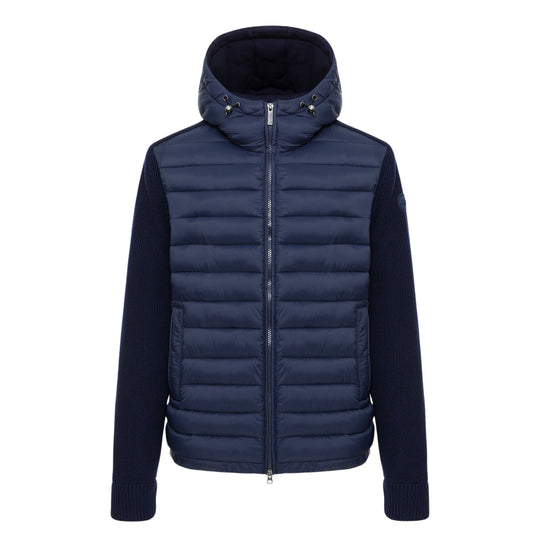 Giacca ibrida con cappuccio Blu