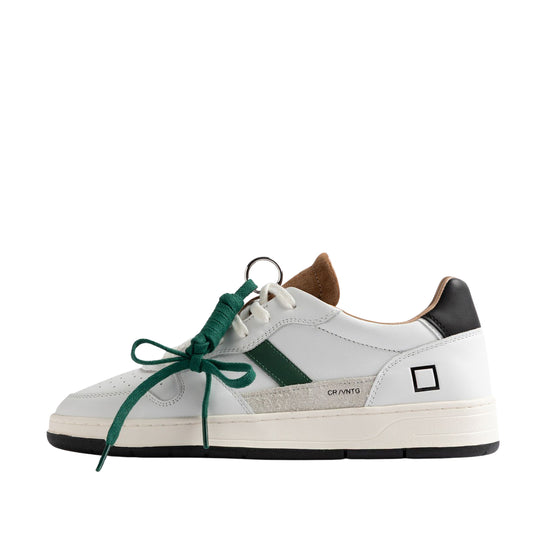 D.A.T.E Sneakers COURT 2.0 VINTAGE WHITE-CUOIO - Bianco/Verde