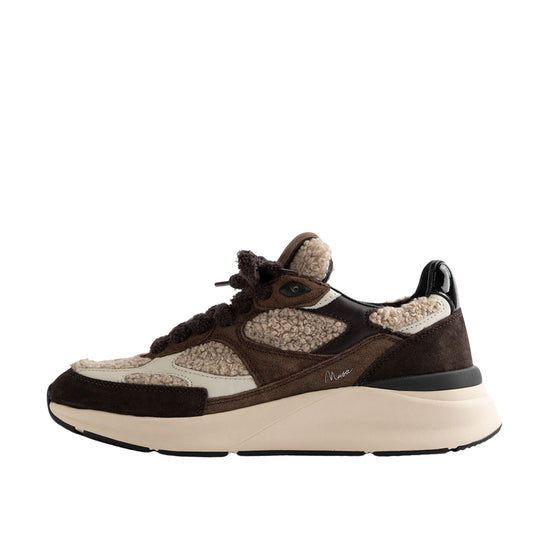 D.A.T.E Sneakers Donna MUSA TEDDY CHOCOLATE - Marrone/Beige