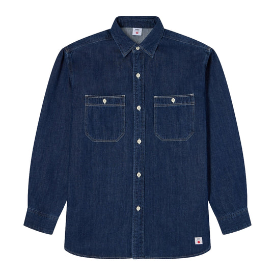 EDWIN Men's Denim WORK 7oz Shirt - Dark