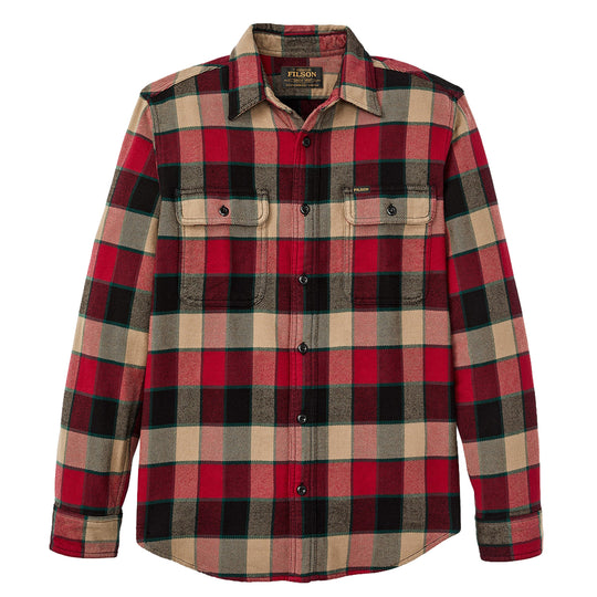 FILSON Herenhemd VINTAGE FLANNEL WORK - Rood/Beige/Zwart