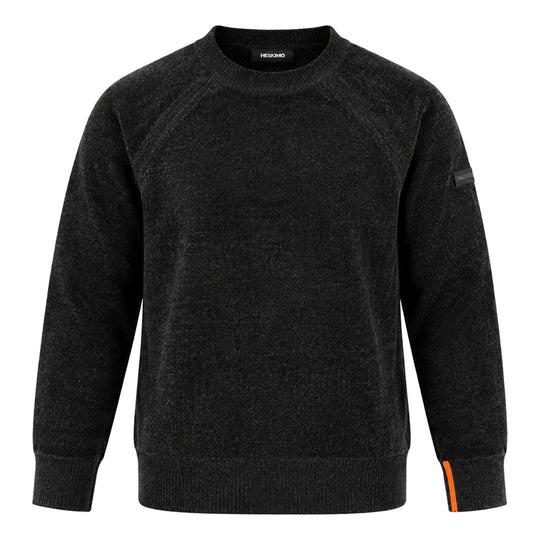 HèSKIMO Maglione Uomo Girocollo Raglan - Nero