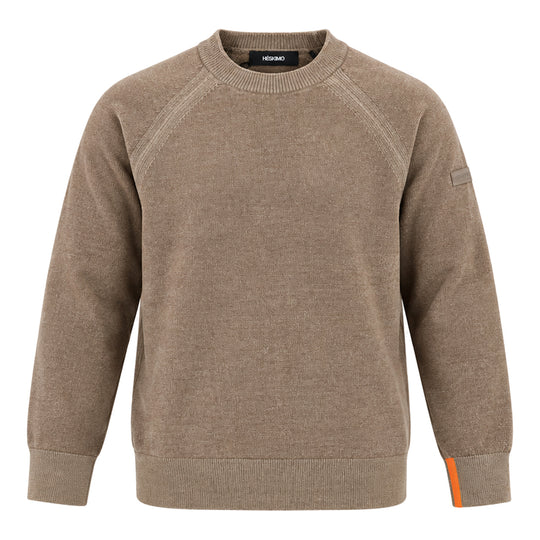 HèSKIMO Maglione Uomo Girocollo Raglan - Tortora