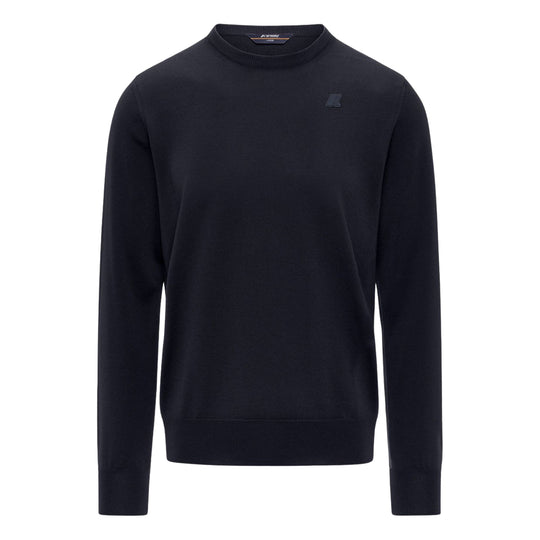 Maglione Sebastien Merino Blu Acciaio