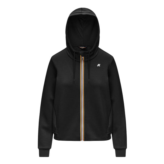 K-WAY Felpa con Cappuccio Donna DEVA LIGHT SPACER - Nera