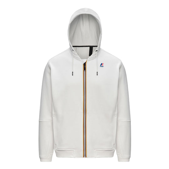 K-WAY Felpa con Cappuccio Uomo PROSPER BRUSHED PC - Bianco