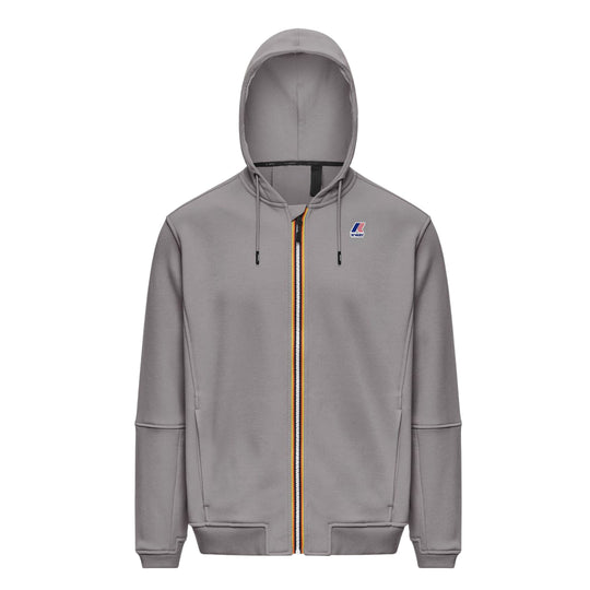 K-WAY Felpa con Cappuccio Uomo PROSPER BRUSHED PC - Grigio