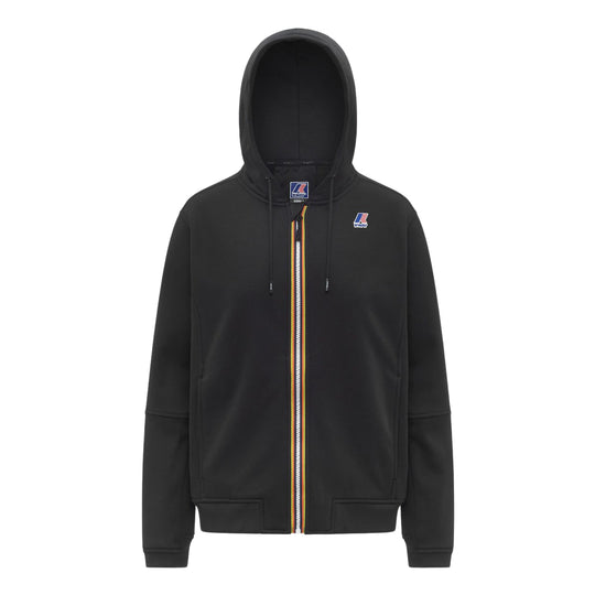 K-WAY Felpa con Cappuccio Uomo PROSPER BRUSHED PC - Nero