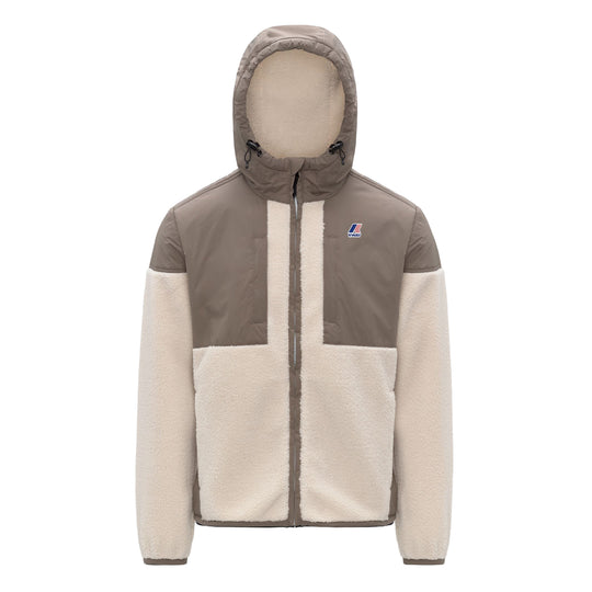 K-WAY Fleecevest met rits SAMSON 4.0 ORSETTO - Crème/Beige