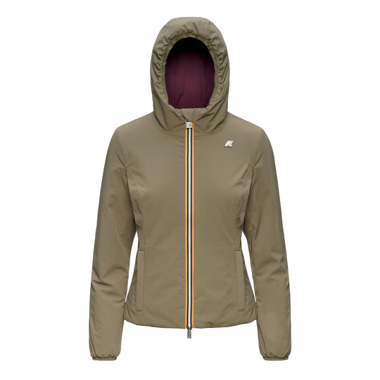K-WAY Giubbino Donna LILY ST WARM DOUBLE - Verde/Prugna