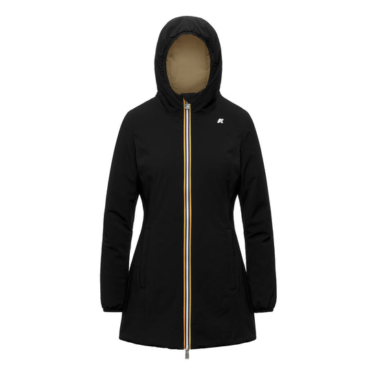 K-WAY Giubbino Donna DENISE ST WARM DOUBLE - Nero/Khaki