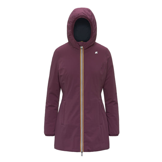 K-WAY Giubbino Donna DENISE ST WARM DOUBLE - Vinaccia/Blu