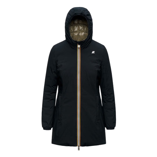 K-WAY Giubbino Donna DENISE ST THERMO DOUBLE - Nero/Verde