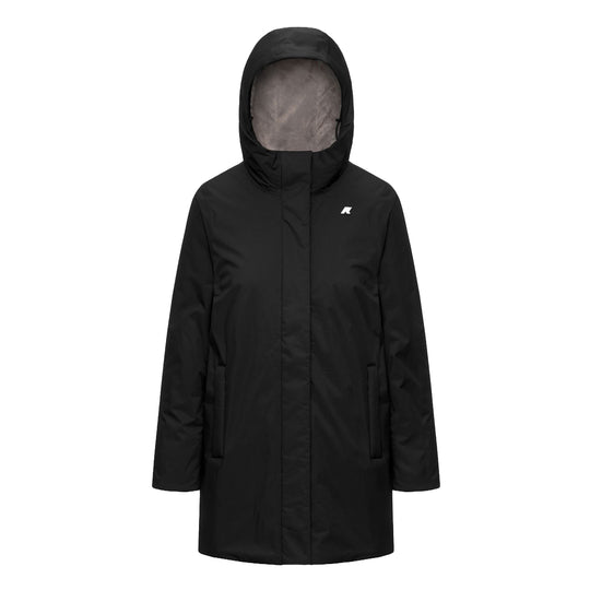 K-WAY Giubbino DONNA SOPHIE TWILL SOFT BEAVER - Nero