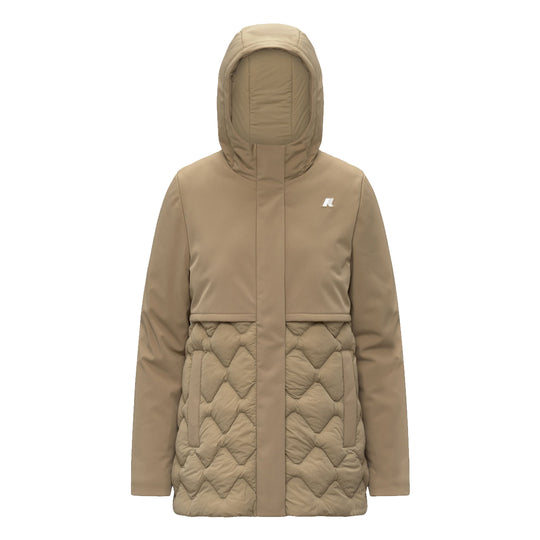 K-WAY Giubbino Donna SIPHANE HYBRID WARM SHELL - Khaki
