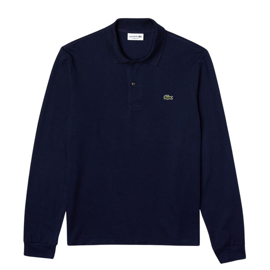 Lacoste Classic Fit-polo met lange mouwen Blauw