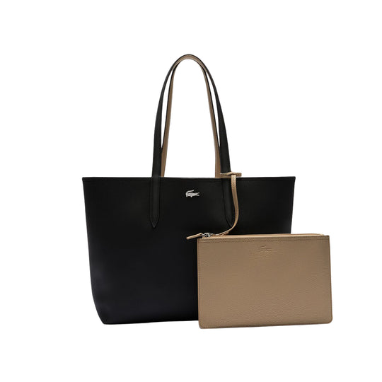Damentasche Lacoste Reversible Shopping Schwarz/Beige