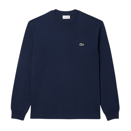 LACOSTE T-shirt Uomo Maniche Lunghe - Blu Navy