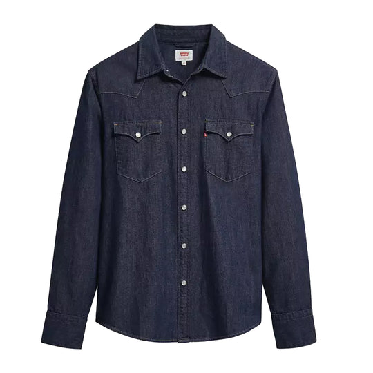 LEVI'S Camicia Uomo WESTERN BARSTOW Standard - Denim No Wash