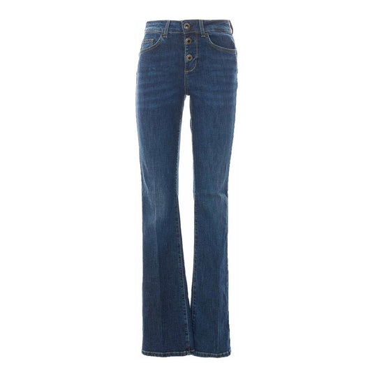 LIU-JO DENIM Jeans Donna Bottom Up Bootcut - Denim Blu scuro