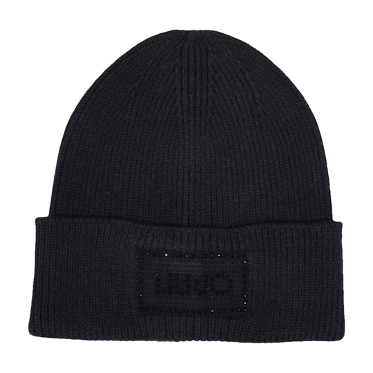 LIU-JO SOFT BEANIE LOGO STRASS Hat - Cream