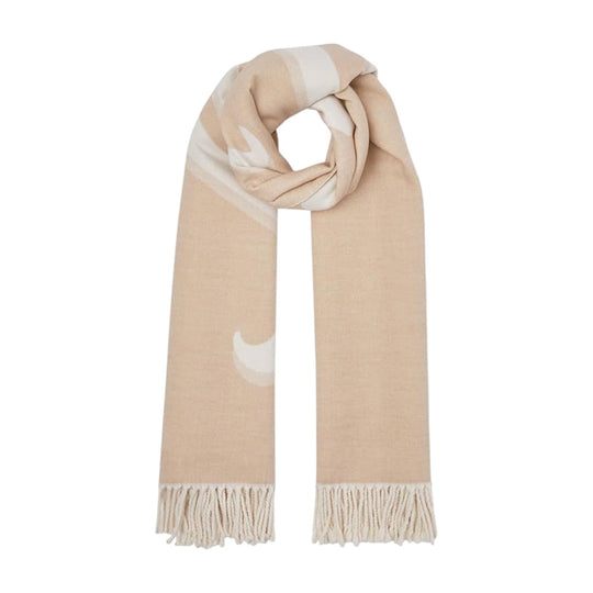 LIU-JO SOFT Maxi Scarf with Logo - Camel
