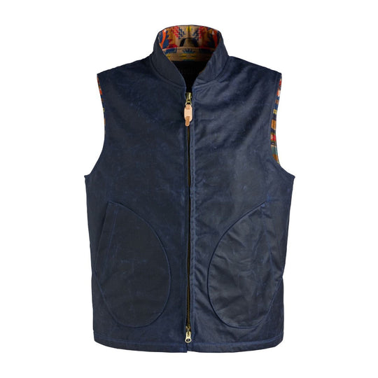 MANIFATTURA CECCARELLI Men's NATIVE MOUNTAIN VEST 7926 WX Vest - Blue