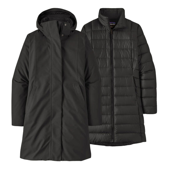 PATAGONIA Giubbino Parka Donna Tres 3-in-1 - Nero