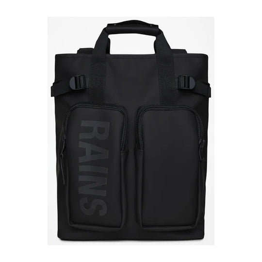 RAINS Uniseks rugzak TEXEL TOTE Klein - Zwart