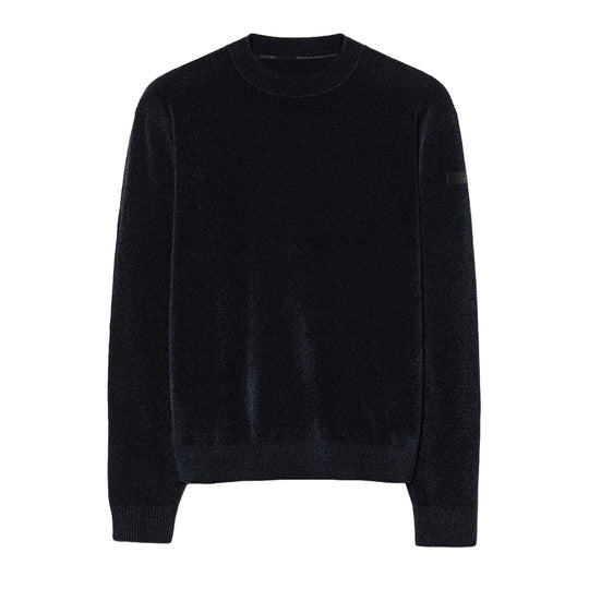RRD Men's VELVET ROUND Crew-Neck Sweater - Blue