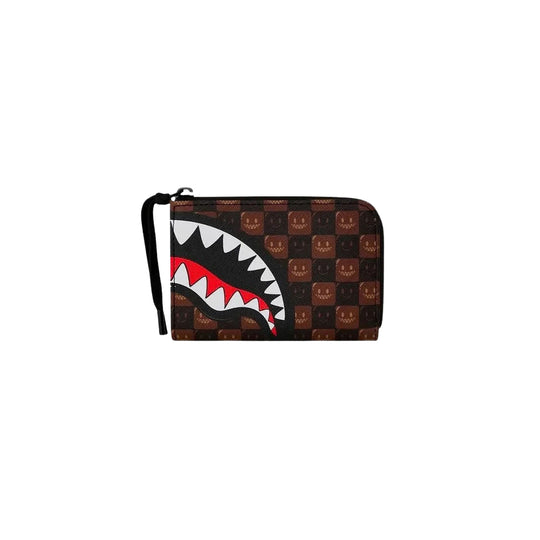 SPRAYGROUND Portafoglio Unisex SHARKS IN PARIS WTF BUBBLE - Marrone