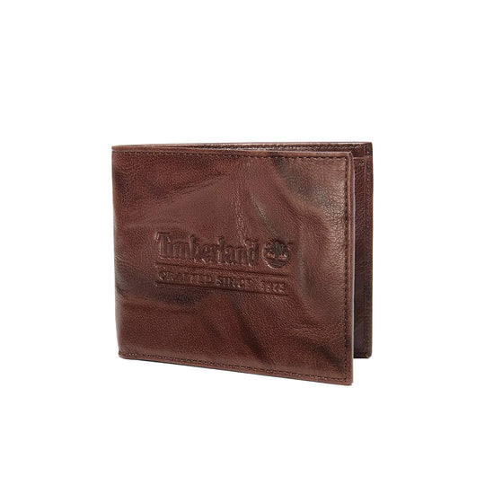 TIMBERLAND Portafoglio Uomo BILLFOLD in Pelle Lavata - Marrone