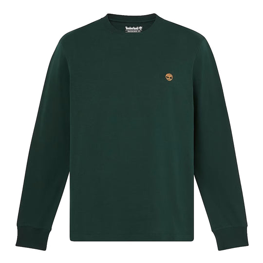 TIMBERLAND T-shirt Slim Uomo M/L con Ricamo DUNSTAN RIVER - Verde