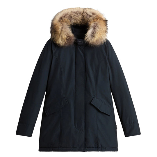 Woolrich Arctic Parka Ramar Damenjacke mit abnehmbarem Fell Blau