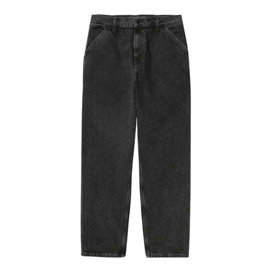 Jeans Uomo Carhartt WIP Single Knee Pant Nero Lavato